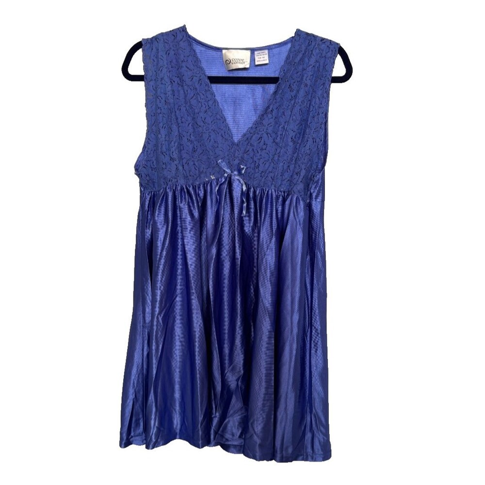 vtg cozee corner medium lace nightgown house dress chemise